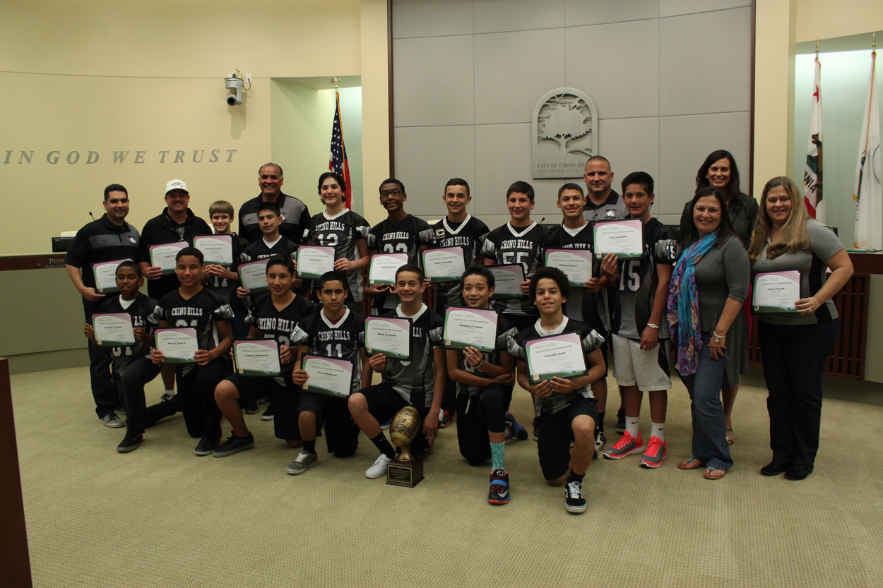 Chino Hills Bulldog Jr Football Team Pee Wee Division 1